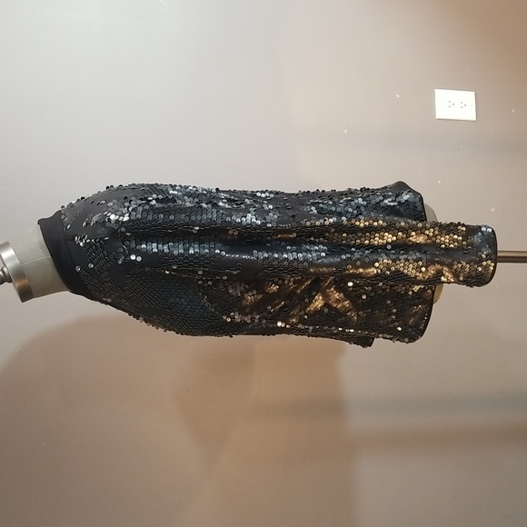 Frank Lyman size 14 womens black unique jacket.  Designer.  Made in Canada. - Picture 3 of 13